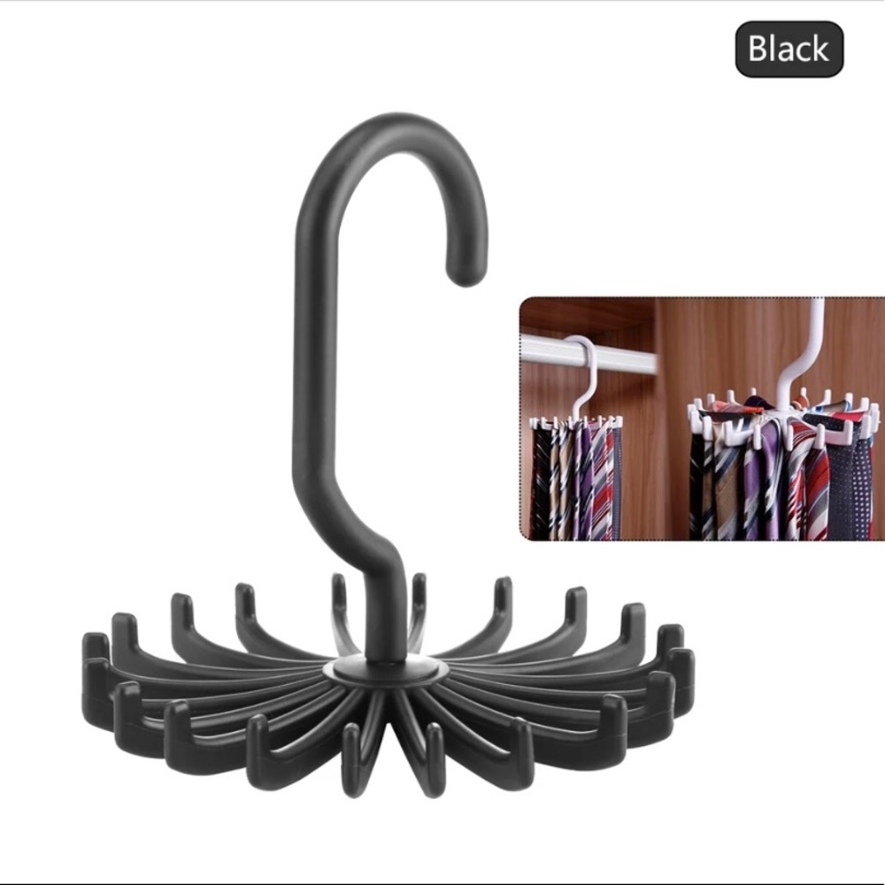 Tie Rotating 20 Hook Closet Organizer